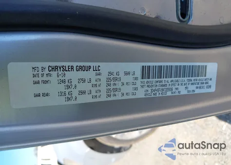 2010 Dodge Journey Sxt из США, поврежденный, VIN 3D4PH5FV9AT225936